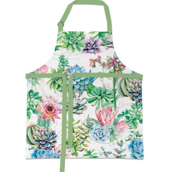 Michel Design Works Cotton Apron Pink Cactus NWT - Picture 2 of 2